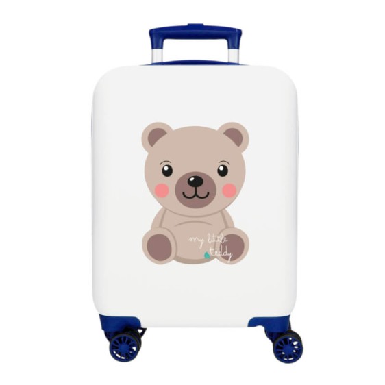 Mala de Cabine / Trolley 50cm 4 Rodas ROLL ROAD Happy Pets my Litte Teddy Branca | Ref. 186.4991341