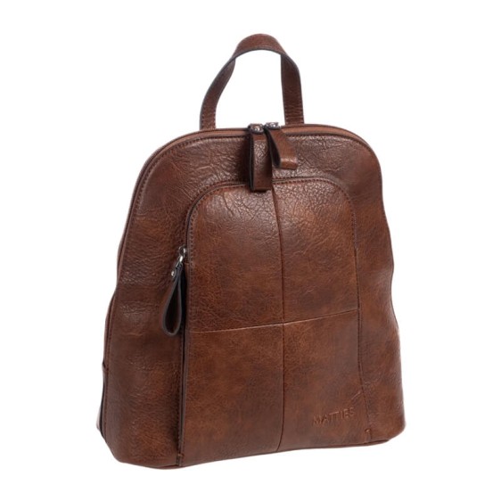 Mochila de Senhora c/ Bolso Frontal MATTIES Serie Mochilas Castanha | Ref. 132.2244980