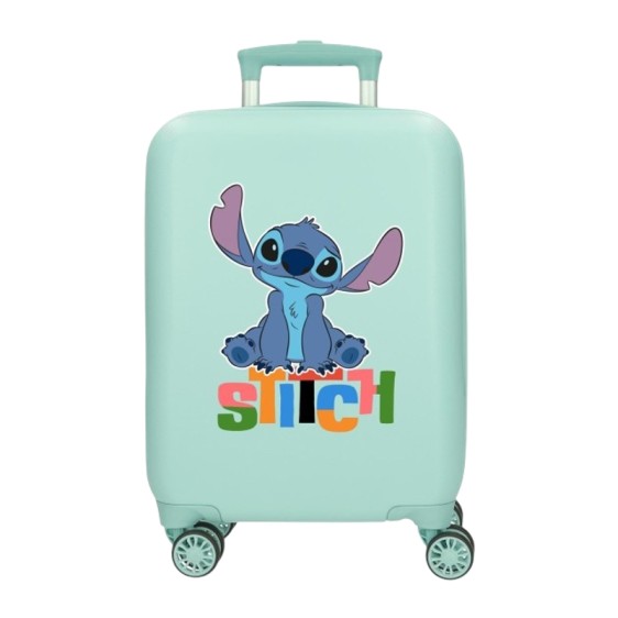 Mala de Cabine / Trolley 55cm 4R STITCH Aloha Turquesa | Ref. 186.4951141