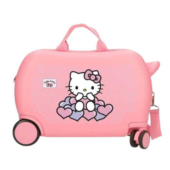 Mala de Viagem Infantil ABS 4R Easyjet HELLO KITTY Hearts & Dots Rosa | Ref. 186.2031041