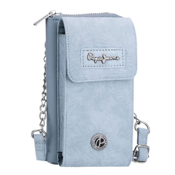 Carteira Bolsa e Porta Telemóvel PEPE JEANS Jana Azul Claro | Ref. 186.7145342