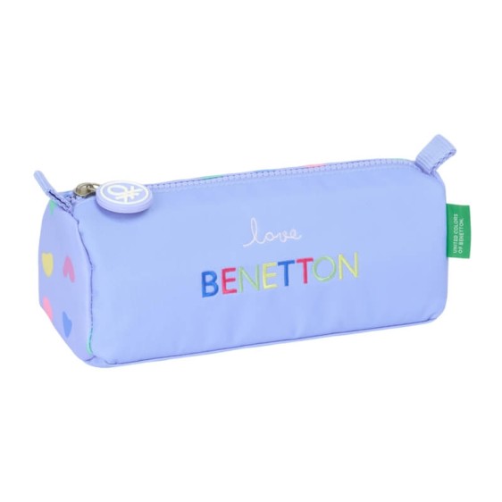 Estojo Escolar Rectangular BENETTON Lila Roxo Lilás | Ref. 248.812551742