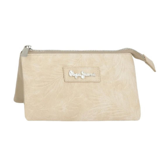 Necessaire Três Compartimentos PEPE JEANS Jana Bege | Ref. 186.7144341