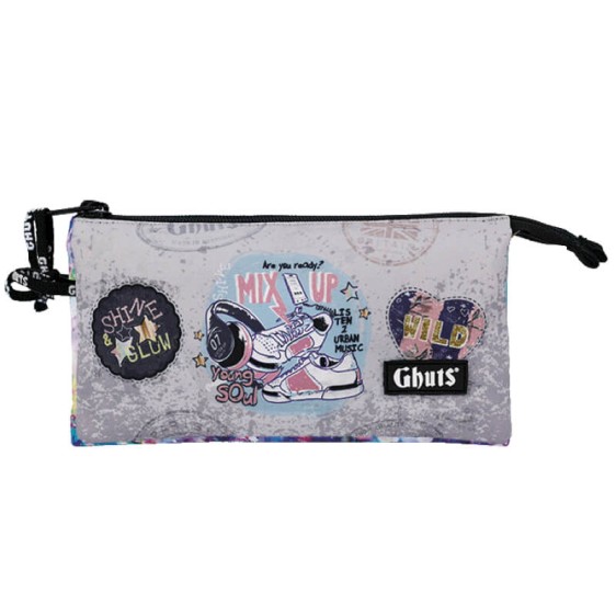 GHUTS Estojo Escolar Triplo GH109 P12 Mix Up 1092512 | Ref. 294.2510912