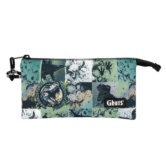 GHUTS Estojo Escolar Triplo GH109 P20 Dino Fossil 1092520 | Ref. 294.2510920