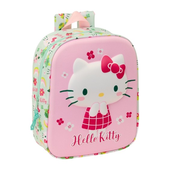 Mochila de Criança 27Cm HELLO KITTY 3D Rosa | Ref. 248.622470011