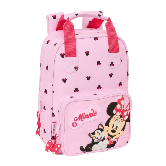 Mochila Infantil com Alças 28Cm MINNIE Naive Rosa Claro | Ref. 248.612512765