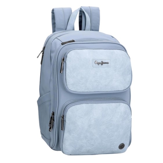 Mochila para Portátil 13.3” 2C Adapt. PEPE JEANS Jana Azul Claro | Ref. 186.7142142