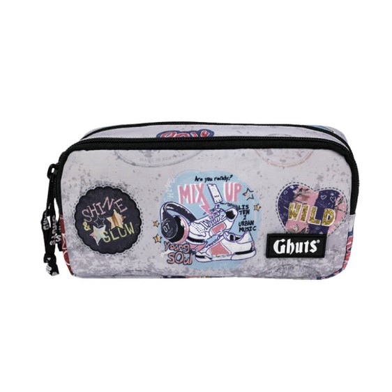 GHUTS Estojo Escolar Duplo GH128 P12 Mix Up 1282512 | Ref. 294.2512812