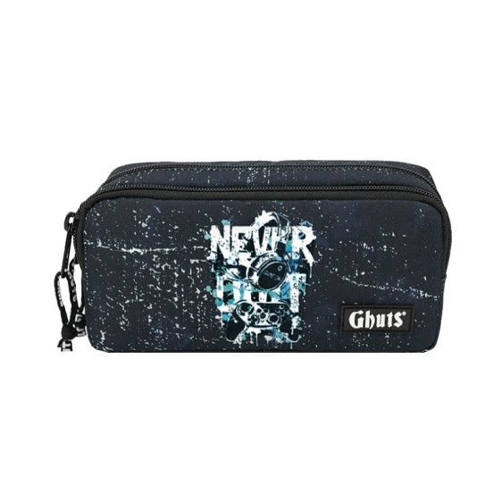 GHUTS Estojo Escolar Duplo GH128 P24 Never Quit 1282524 | Ref. 294.2512824