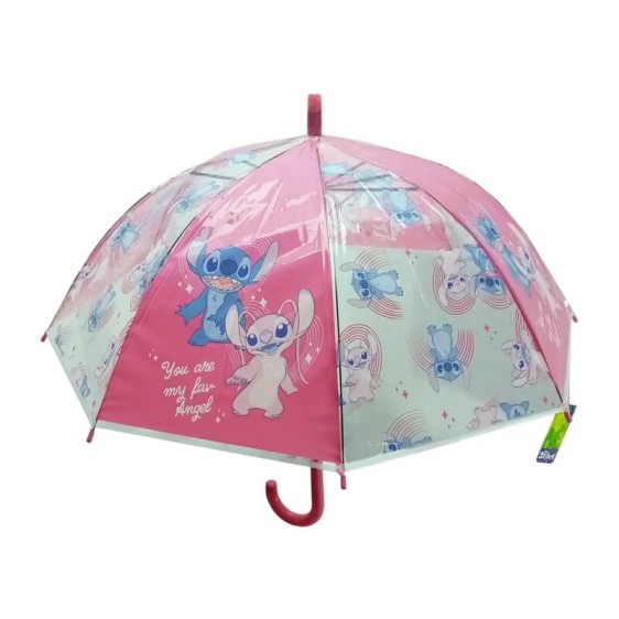 Guarda-Chuva Automático 48.5cm STITCH Rosa | Ref. 248.DISLIS5250C36