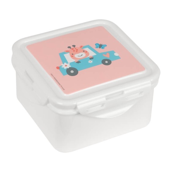 Caixa para Lanche Pré-Escolar SAFTA “Jirafa” Rosa | Ref. 248.342492916