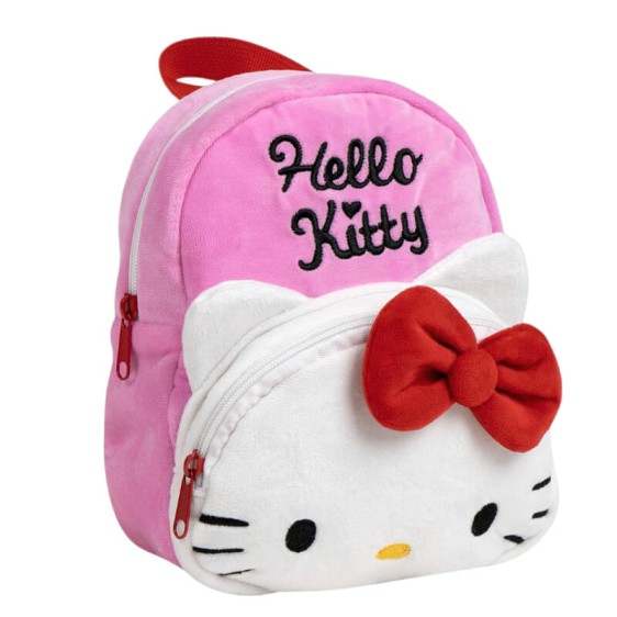 Mochila Infantil Peluche Premium 22cm HELLO KITTY Rosa | Ref. 299.2100005845
