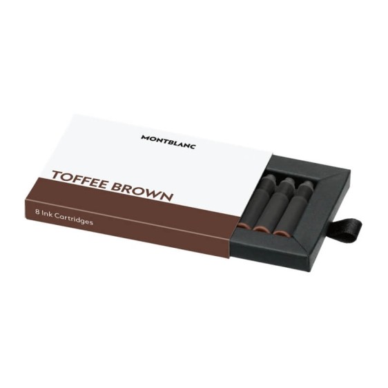 Pack 8 Cartuchos de Tinta MONTBLANC Toffee Brown | Ref. 238.128203