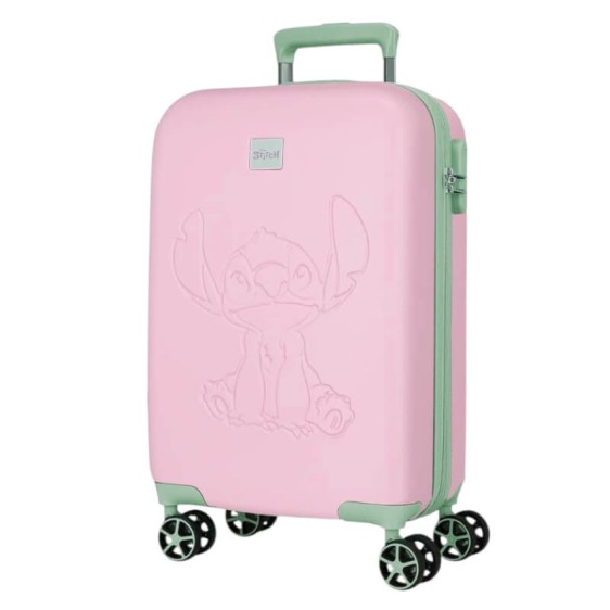 Mala de Cabine / Trolley 55cm 4R STITCH Traveling With Stitch Malva | Ref. 186.5448521