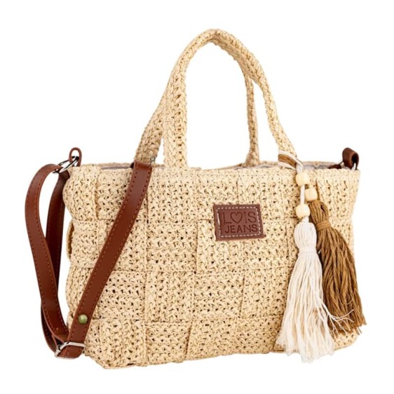 Mala de Mão Alças Curtas LOIS Pfeiffer Natural | Ref. 237.60220701