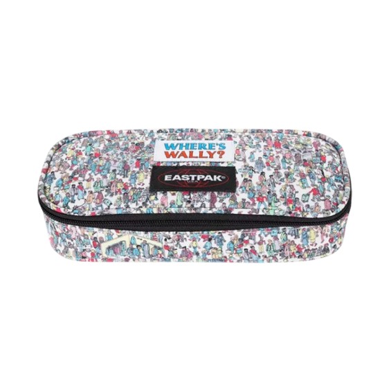 Estojo Escolar EASTPAK Oval Single Wally Pattern White | Ref. 267.7175E1