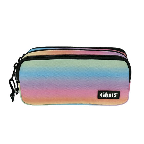 GHUTS Estojo Escolar 3 Comp. GH240 P09 Plain Rainbow 2402509 | Ref. 294.2524009