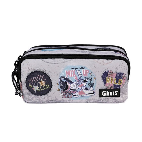 GHUTS Estojo Escolar 3 Comp. GH240 P12 Mix Up 2402512 | Ref. 294.2524012