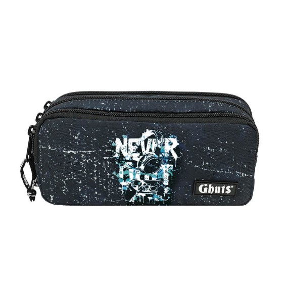 GHUTS Estojo Escolar 3 Comp. GH240 P24 Never Quit 2402524 | Ref. 294.2524024