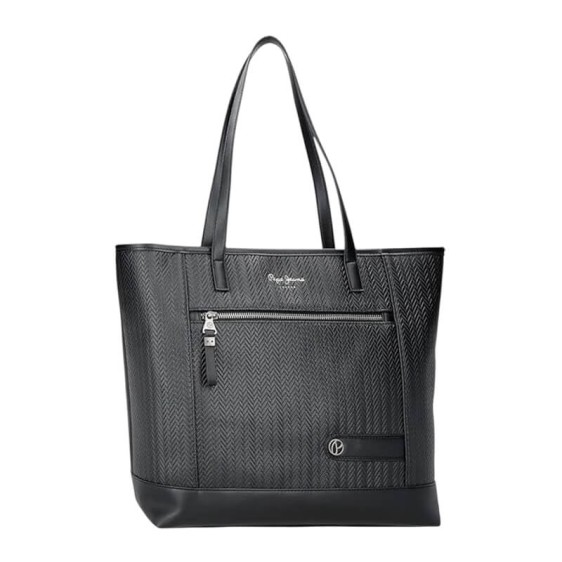 Saco de Ombro para Portátil/Tablet PEPE JEANS Sprig Preto | Ref. 186.7917533