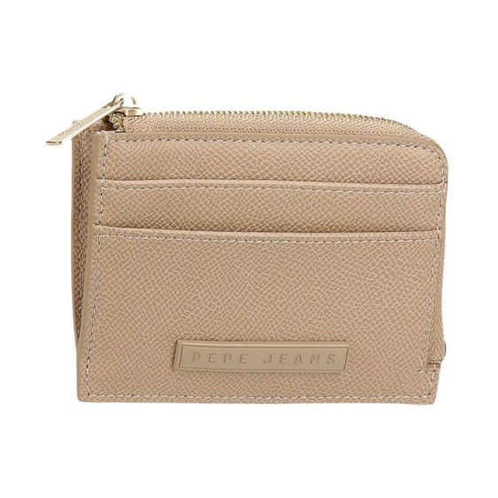 Porta-Cartões com Fecho PEPE JEANS Elia Taupe | Ref. 186.7948133