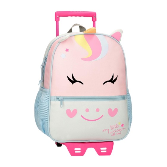 Mochila Adap. 33Cm c/ Carro ROLL ROAD Happy Pets my Litte Unicorn | Ref. 186.49922T5