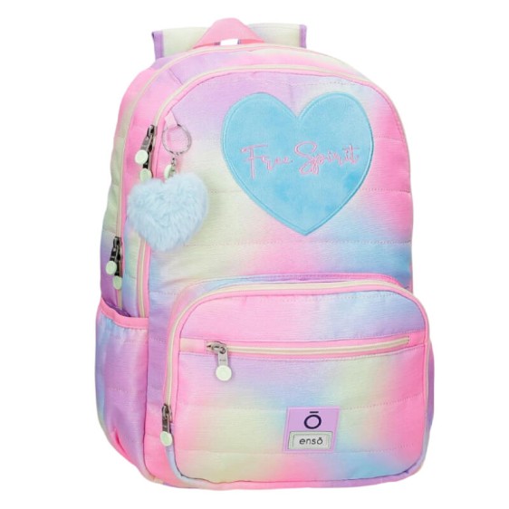 Mochila Escolar 44cm 2C ENSO Free Spirit Rosa | Ref. 186.9832721