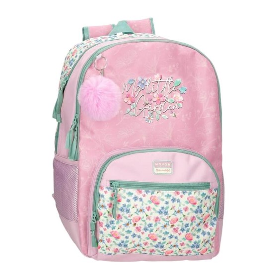 Mochila Escolar 46Cm 2C MOVOM My Little Garden Malva | Ref. 186.3062642