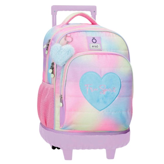 Mochila Escolar Compacta 2R ENSO Free Spirit Rosa | Ref. 186.9832921