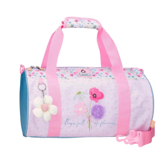 Saco de Viagem 41cm ENSO Full of Flowers Lilás | Ref. 186.9773021