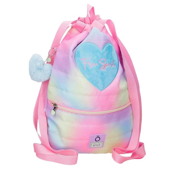 Saco / Mochila c/ Zip ENSO Free Spirit Rosa | Ref. 186.9833821