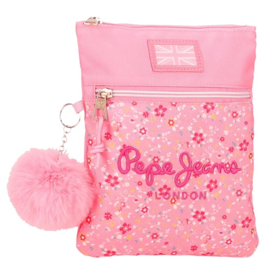 Bolsa de Tiracolo Plana PEPE JEANS Alenka Rosa | Ref. 186.6715523