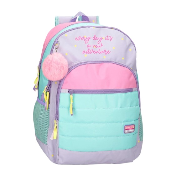 Mochila Escolar 46Cm 2C MOVOM New Adventure Morado | Ref. 186.3082641