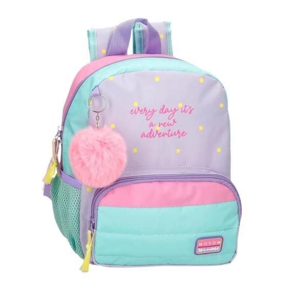 Mochila Pré-Escolar 28Cm MOVOM New Adventure Morado | Ref. 186.3082141