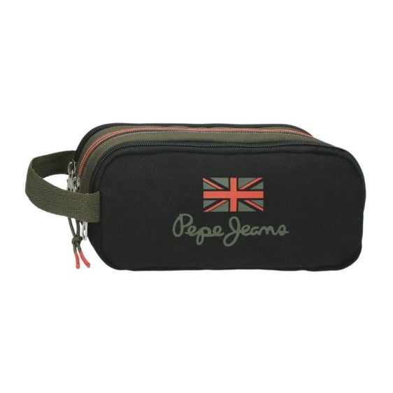 Estojo Escolar 3 Compartimentos PEPE JEANS Ponder Caqui | Ref. 186.6894721