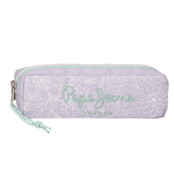Estojo Escolar Retangular PEPE JEANS Renata Lilás | Ref. 186.6974021