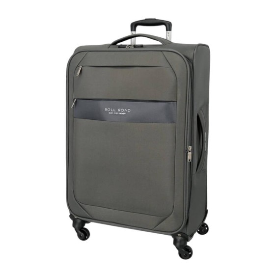 Mala de Viagem / Trolley Médio 70cm 4R Exp. ROLL ROAD Royce Cinza | Ref. 186.5019222