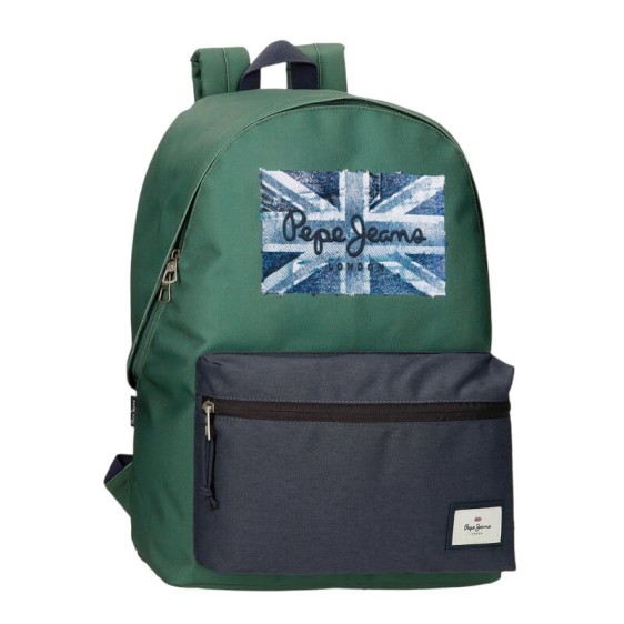 Mochila Escolar Adap. 44Cm PEPE JEANS Jebb Verde | Ref. 186.69823D1