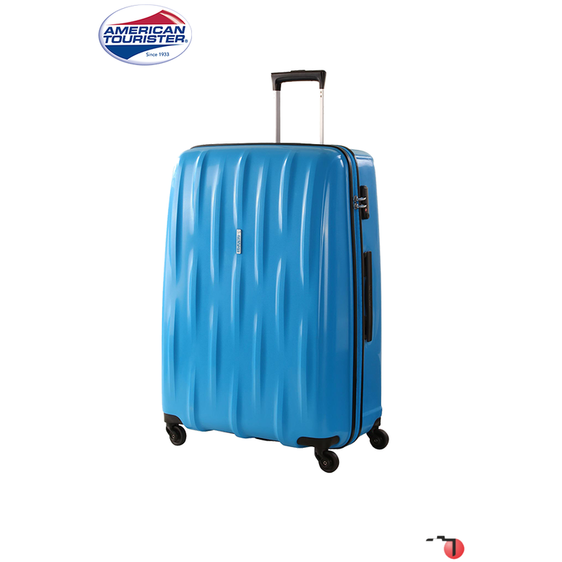 American Tourister Trolley de Viagem Pequeno com 4 rodas 55 cm WaveRider (Azul Cool)