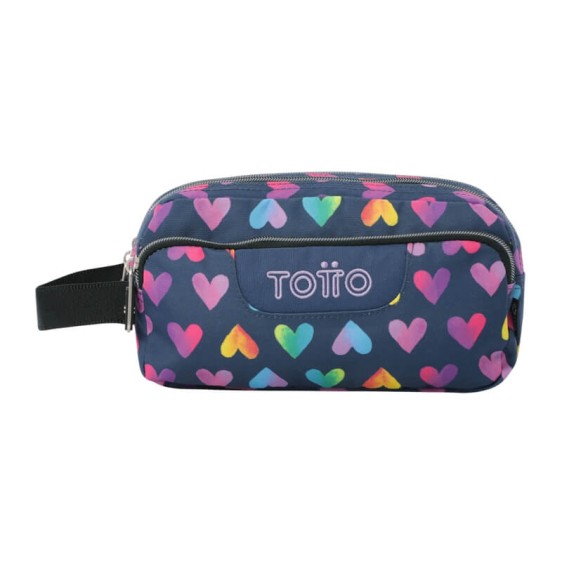 Estojo Escolar Triplo Agapec TOTTO 3YJ Azul Escuro | Ref. 330.AC52ECO00916Z3YJ