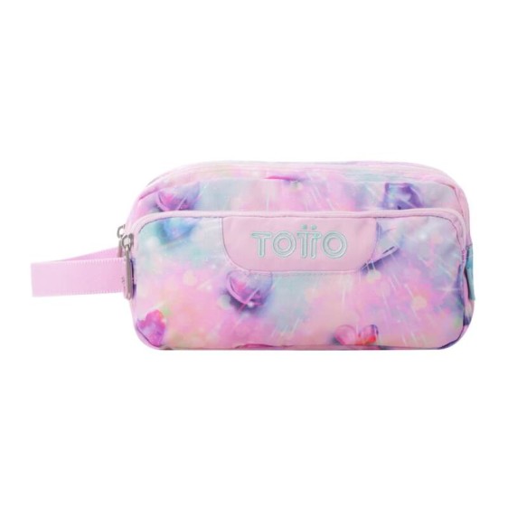 Estojo Escolar Triplo Agapec Glitter TOTTO 1KB Rosa | Ref. 330.AC52ECO00911Z1KB