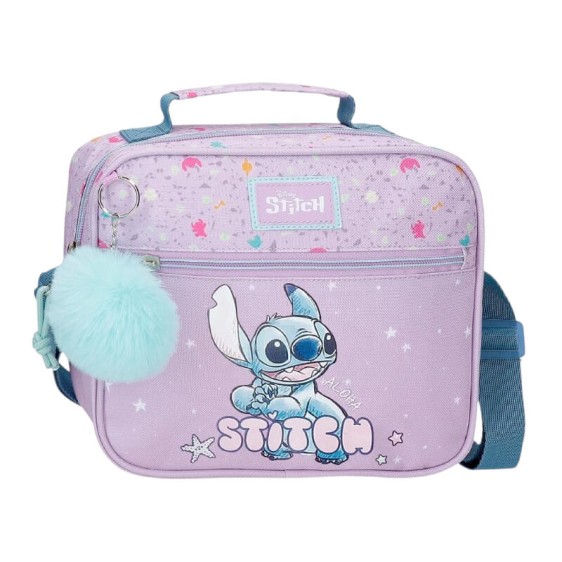 Lancheira com Tiracolo STITCH Lovely Lilás | Ref. 186.3164841