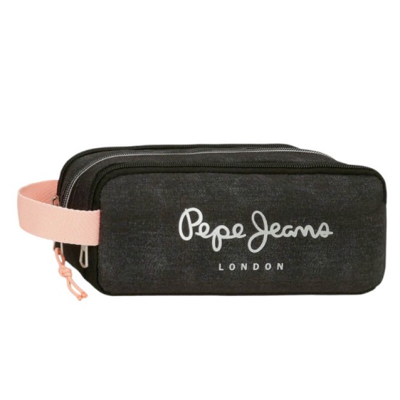 Estojo Escolar 3C. PEPE JEANS Cintia Preta | Ref. 186.6014741