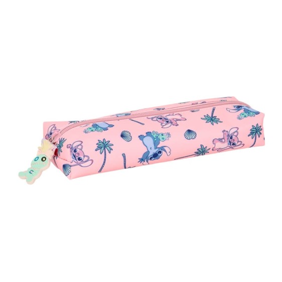 Estojo Rectangular c/ Elástico STITCH Beach Rosa | Ref. 248.812513015