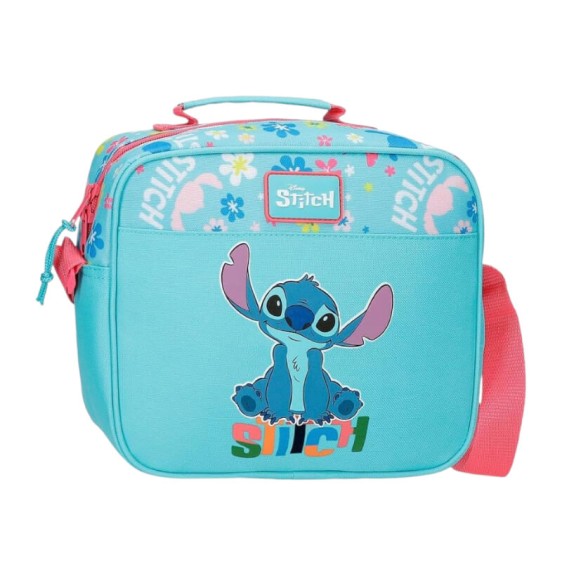 Lancheira com Tiracolo STITCH Aloha Azul | Ref. 186.4954842