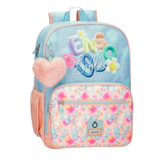 Mochila Escolar 38cm ENSO Bubbles Azul Ganga | Ref. 186.9782421