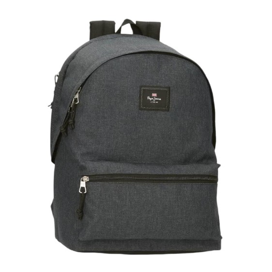 Mochila para Portátil 2C PEPE JEANS Aris Evergreen Cinza Denim | Ref. 186.63324CB