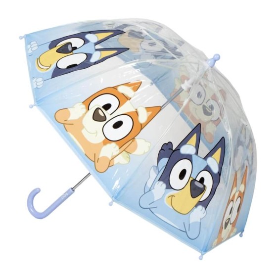 Guarda-Chuva Comprido Manual 45/8 BLUEY Transparente | Ref. 299.2400000862