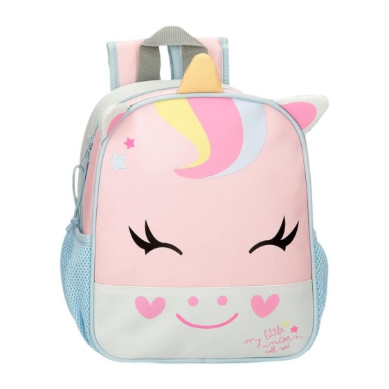 Mochila 25Cm ROLL ROAD Happy Pets my Litte Unicorn Rosa/Turquesa | Ref. 186.4992045